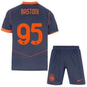 Inter Milán Bastoni 95 Alternativní 2025-26 - Dětské Fotbalové Dresy (S/S)